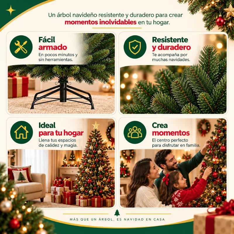 Nuevo Árbol de Navidad - 2.10 Mts