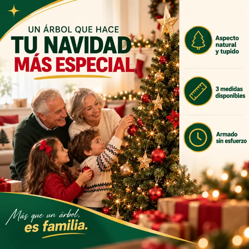 Nuevo Árbol de Navidad - 2.10 Mts