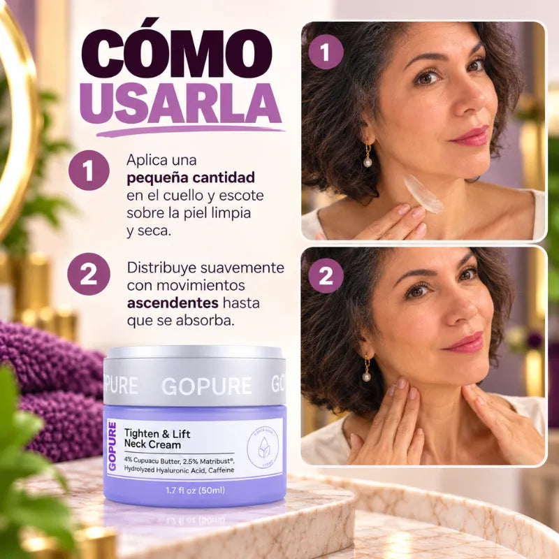 GoPure® Crema Rejuvenecedora de Cuello