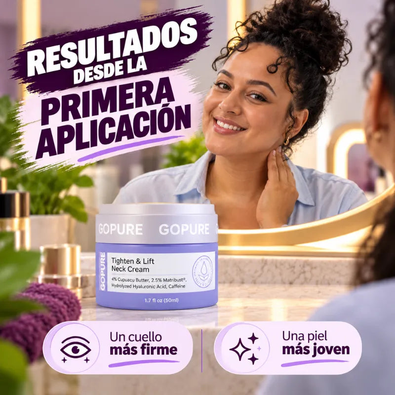 GoPure® Crema Rejuvenecedora de Cuello